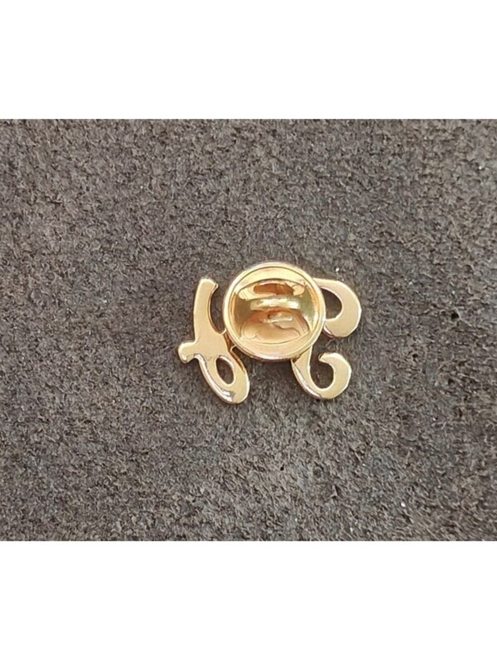 1980s Gold Tone Cursive "Joy" Script Pin - Picture 7 of 8